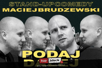 Częstochowa Wydarzenie Stand-up Maciej Brudzewski w nowym programie "Podaj dalej"