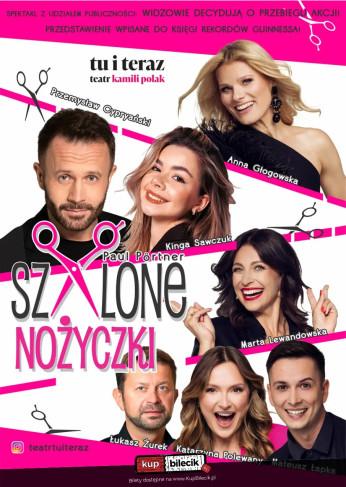 Częstochowa Wydarzenie Spektakl Szalone nożyczki - Teatr Tu i Teraz Brawurowa komedia kryminalna z aktywnym udziałem publiczności